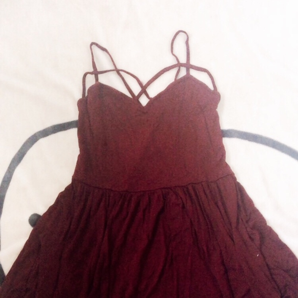 Maroon/Burgundy Soft and Sexy Dress